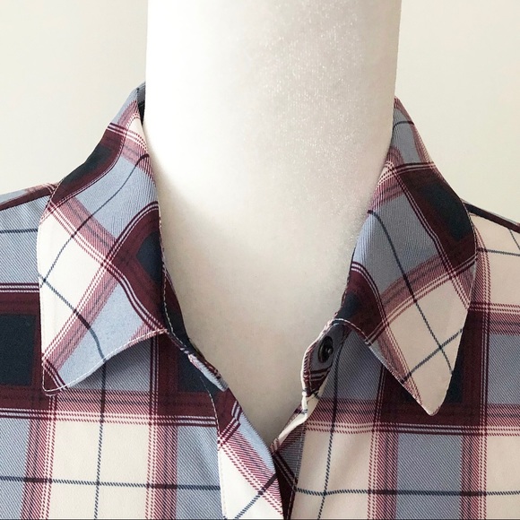 Prana | Burgundy & Blue Plaid Flint Tunic/Dress NWT - Picture 3 of 13